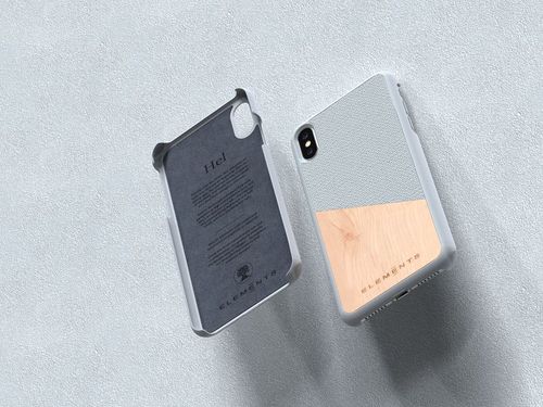 Drewniane etui do iPhone Xs Max (Light Grey) na Arena.pl