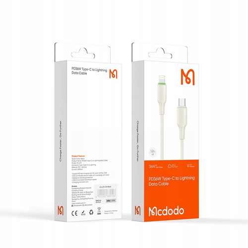 mcdodo ładowarka kabel usb-c lightning szybkiego ładowania do iphone na Arena.pl