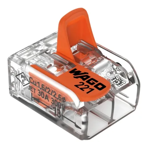 Wago złączka uniwersalna Compact do przewodów jednodrutowych wielodrutowych 2x 0,5 - 6 mm2 221-612 50 szt na Arena.pl