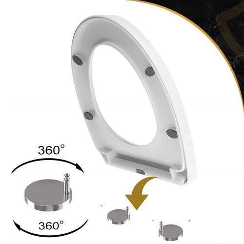 Deska WC sedesowa toaletowa klozetowa WC UNIWERSALNA Wolnoopadająca POLLY na Arena.pl