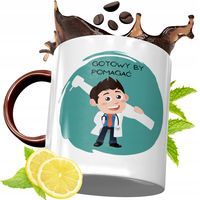 Kubek Bordowy Dla Dentysty Na Urodziny Prezent Z Nadrukiem Ze Zdjęciem