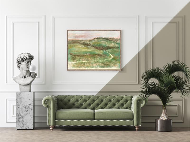 Landscape (1892) by Edgar Degas, Edgar Degas - plakat 59,4x42 cm zdjęcie 2