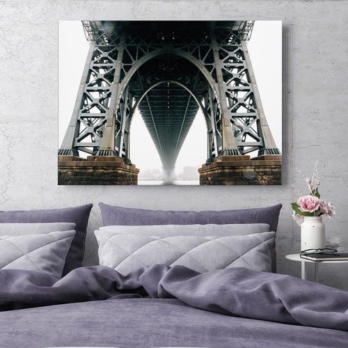 Obraz na płótnie - Canvas, Pod Brooklyn Bridge 90x60 na Arena.pl