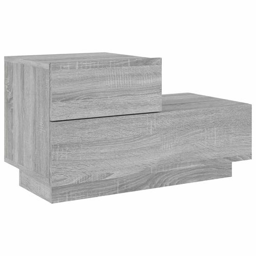 Szafka nocna z LED, szary dąb sonoma, 70x36x40,5 cm na Arena.pl