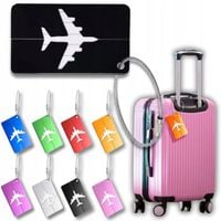 8x ETYKIETA BAGAŻOWA NA WALIZKĘ TORBĘ PRZYWIESZKI ZAWIESZKI BAGAŻU PODRÓŻNE