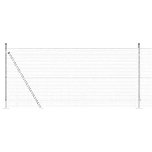 Ogrodzenie z słupkami Srebrny 1 x 50 m Stal na Arena.pl