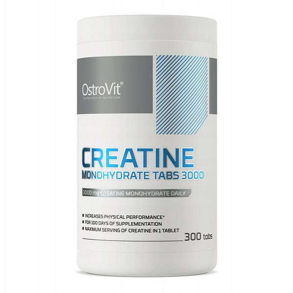 OstroVit Kreatyna Monohydrat 3000 mg 300 tabletek Creatine Monohydrate zdjęcie 1