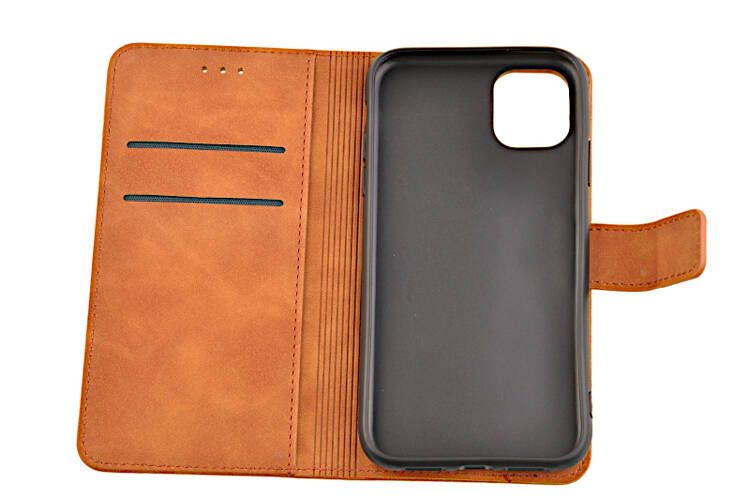 Etui portfel Tender do Apple iPhone 11 brązowy zdjęcie 4