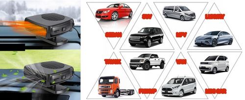 12V 200W PODGRZEWACZ SAMOCHODOWY PRZENOŚNY TERMOWENTYLATOR SAMOCHODOWY na Arena.pl