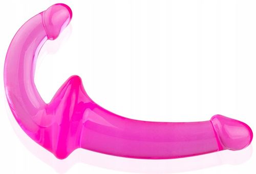 DWUSTRONNY ŻELOWY PENIS STRAP ON DLA PAR BEZ PASÓW na Arena.pl