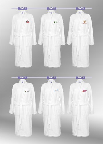 SZLAFROK BIAŁY Z HAFTEM rozmiar 2XL unisex PREZENT personalizacja IMIĘ na Arena.pl