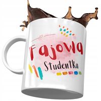 Kubek Dla Studentki Fajowa Studentka Prezent Z Nadrukiem Ze Zdjęciem