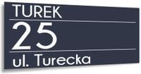 Tabliczka ADRESOWA METALOWY NUMER DOMU DUŻA ALUMINIOWA 40x20 numer posesji
