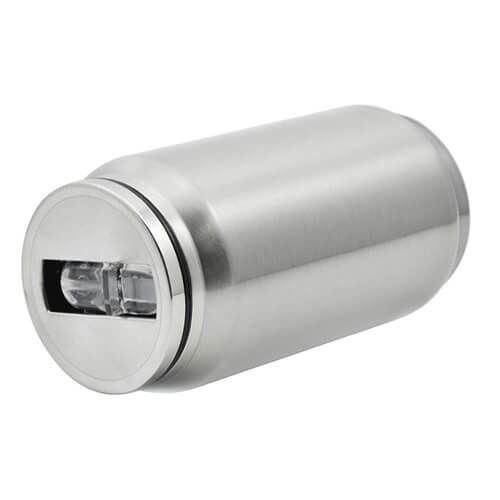 Bidon - puszka na napoje 300 ml ze słomką do sublimacji - srebrny na Arena.pl