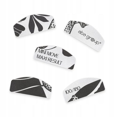 Mini Polerki do Paznokci Półksiężyc Lampart 100/180 Aba Group 48 sztuk na Arena.pl