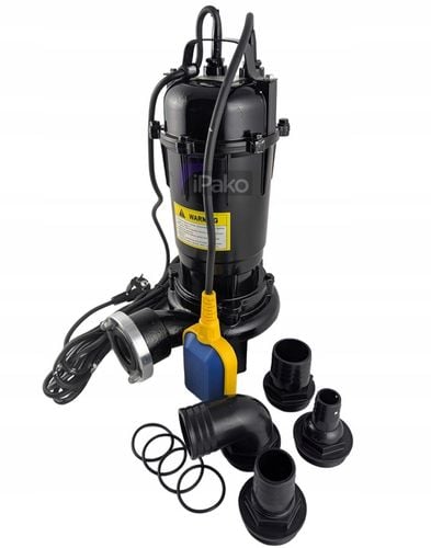 MOCNA POMPA Z PŁYWAKIEM DO WODY SZAMBA Z ROZDRABNIACZEM i NOŻEM TNACYM na Arena.pl