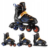 Rolki nils łyżworolki regulowane łyżwy 4w1 extreme r.S 31-34 regulacja
