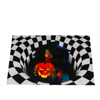 Wycieraczka Halloween 3D Czarownica Dynia Iluzja Antypoślizgowa 40x60 cm