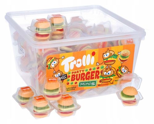 Trolli, żelki, Mini burger hamburger 600 g na Arena.pl