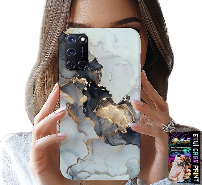 ETUI DO OPPO A52 - ELEGANCKI MARMUREK MODNE KOBIECE WZORY zdjęcie 1
