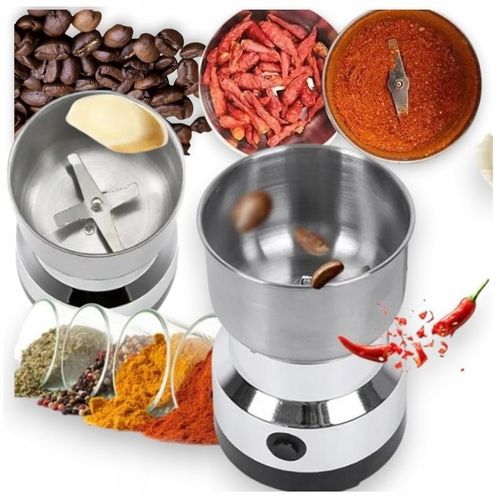 MŁYNEK DO KAWY MOCNY ELEKTRYCZNY DO MIELENIA PRZYPRAWY ORZECHY ZIARNA na Arena.pl