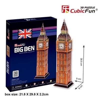 Cubicfun Puzzle 3D Zegar Big Ben na Arena.pl