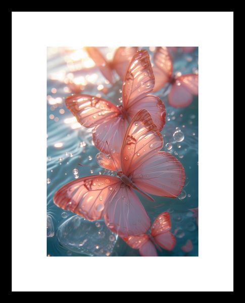 Plakat 13x18cm Świetliste Motyle zdjęcie 3