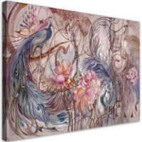 Obraz na płótnie, Magiczny paw 120x80