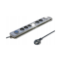 Listwa zasilająca antyprzepięciowa Qoltec Quick Switch | 8 gniazd | 1,8m |