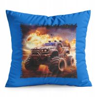 PODUSZKA NIEBIESKA PREZENT - AUTO MONSTER TRUCK