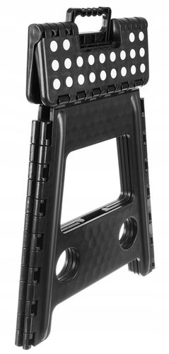 STOŁEK SKŁADANY CZARNO-BIAŁY 39CM na Arena.pl