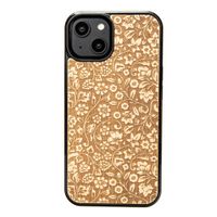 drewniane etui bewood do iphone 15 kwiaty polne aniegre