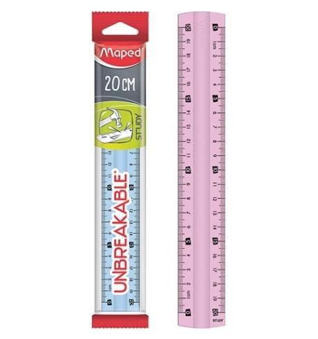 LINIJKA STUDY 20CM NIEŁAMLIWA MAPED zdjęcie 1