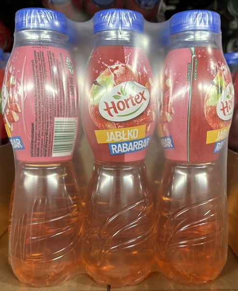 Hortex jabłko-rabarbar 500ml - karton zdjęcie 1