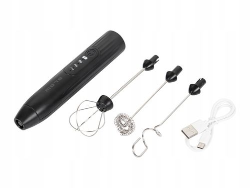 SPIENIACZ DO MLEKA KAWY MINI MIKSER ELEKTRYCZNY RĘCZNY UBIJAK 3w1 USB na Arena.pl