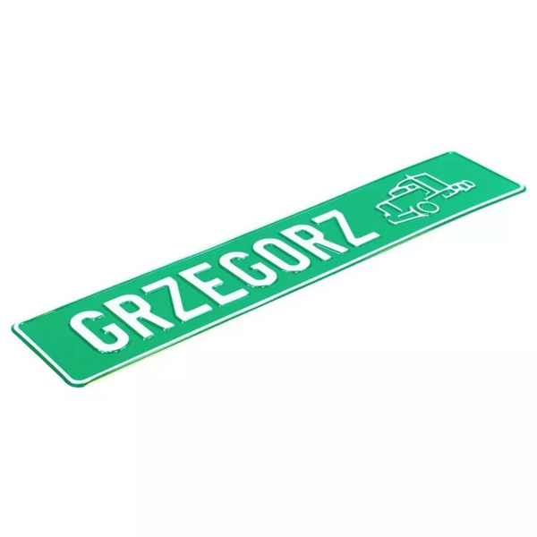 Tablica indywidualna imię Grzegorz zdjęcie 1