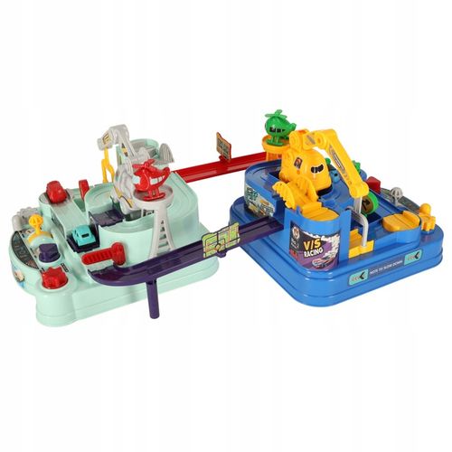 MEGA INTERAKTYWNY TOR PRZESZKÓD WYŚCIGOWY 2 GRACZY POJAZDY + HELIKOPTERY na Arena.pl