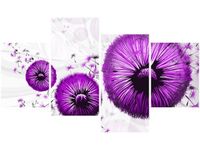 140CM 70 OBRAZ FIOLETOWE DMUCHAWCE ŚCIENNY