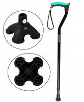 LASKA REHABILITACYJANA Z NAKŁADKĄ GUMOWĄ PODSTAWKĄ