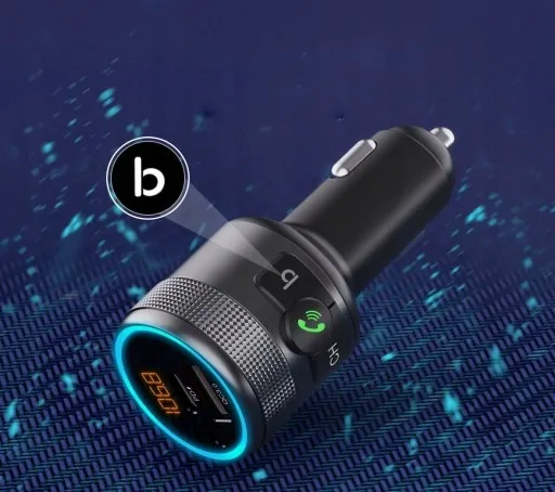 TRANSMITER FM BLUETOOTH USB TYP C QC 3.0 + PD BASS zdjęcie 11