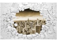 OBRAZ CITY VIEW CEGŁA KAMIENIE WIDOK