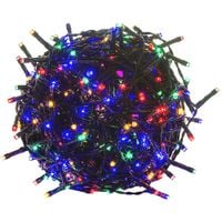 LAMPKI CHOINKOWE MOCNE MULTIKOLOR 100 LED DŁUGIE