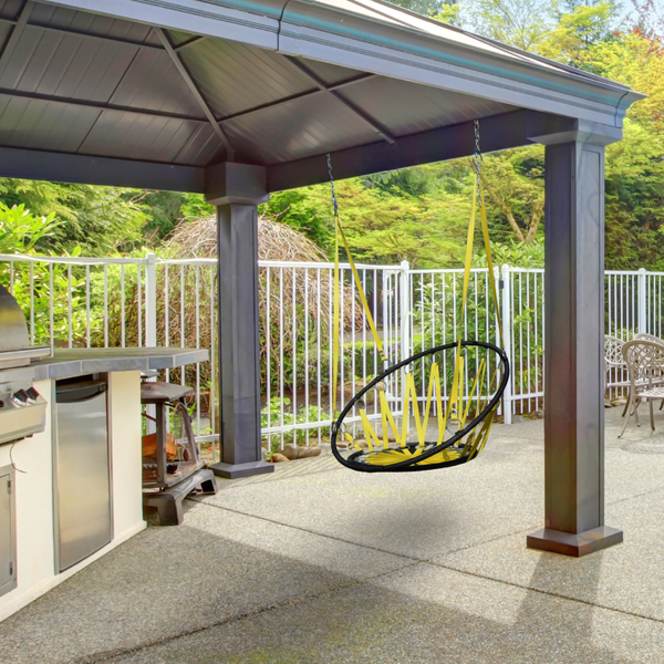 Huśtawka gniazdo - żółta zdjęcie 3