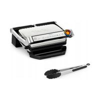 Grill elektryczny opiekacz Optigrill+ GC718D10 2000 W składany srebrny