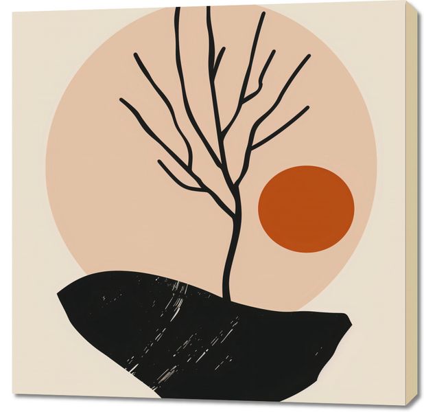 Obraz 90x90cm Nagie Drzewo zdjęcie 1