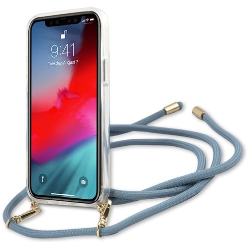 Etui Guess do iPhone 12 Pro Max, Niebieski na Arena.pl