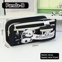Piórnik Kawaii Panda szary