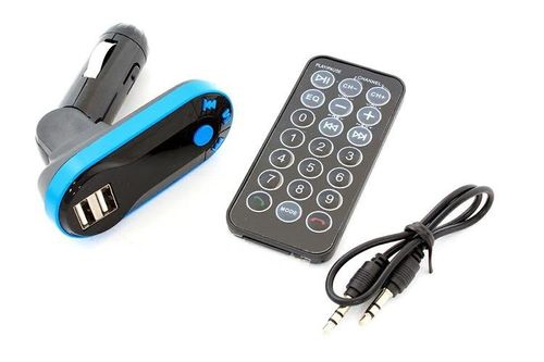 TRANSMITER FM BLUETOOTH 2X USB SD SLOT MP3 + PILOT na Arena.pl