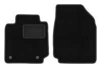 Dywaniki przednie welurowe do: Nissan Micra K12 2002-2010 hatchback czarne
