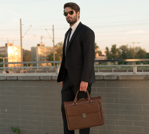 Teczka na laptopa brązowa Gresham Brown 15,6" na Arena.pl